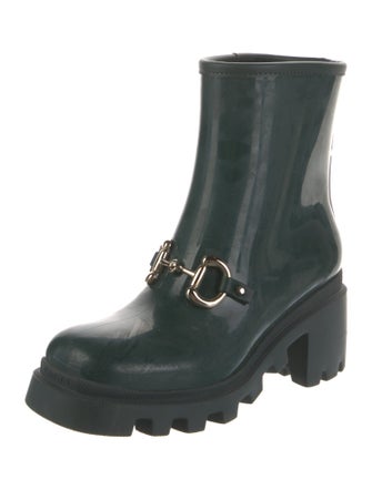 Gucci Horsebit Accent Rubber Rain Boots