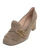 Gucci Double G Logo Suede Pumps
