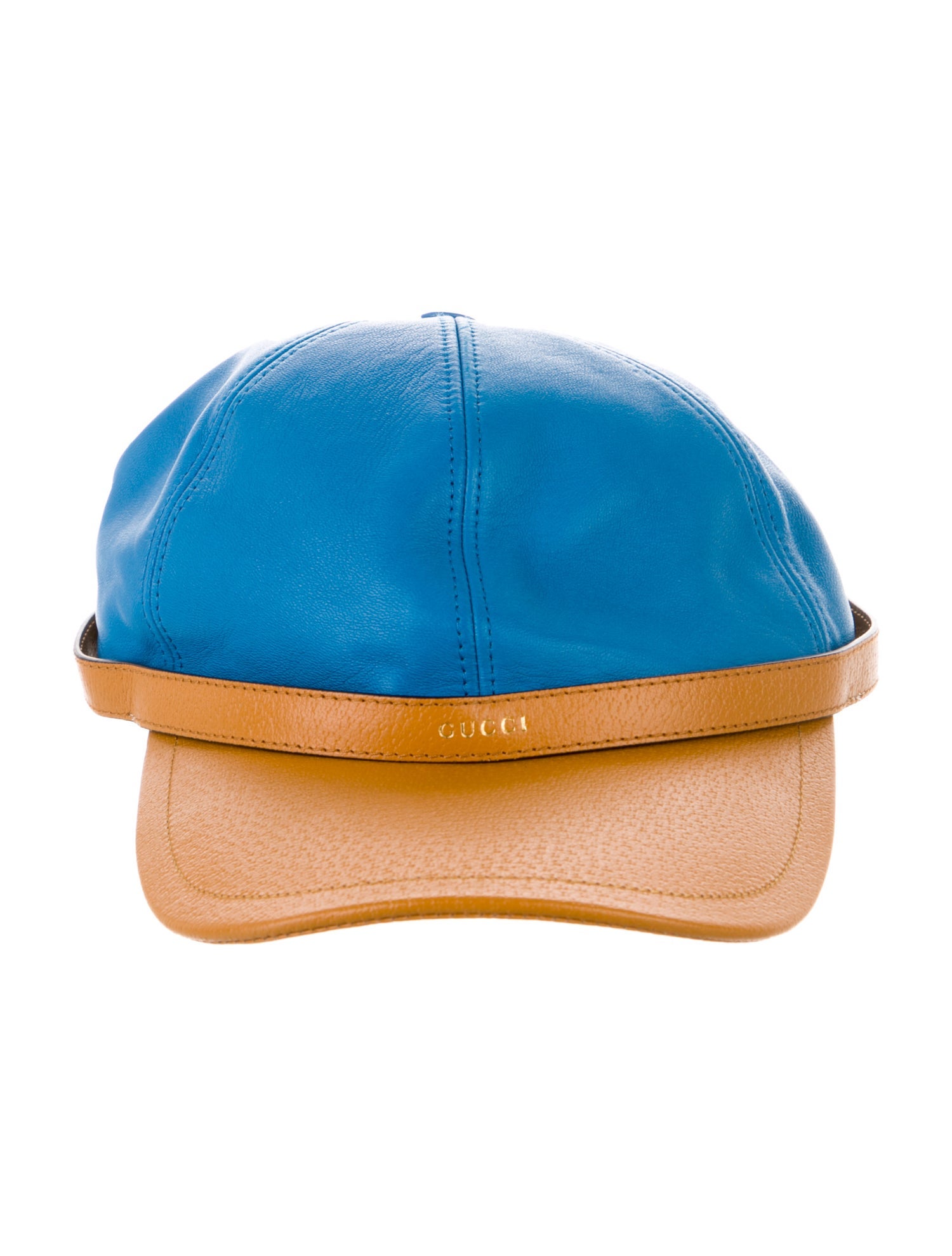 Gucci Leather Baseball Cap w/Tags