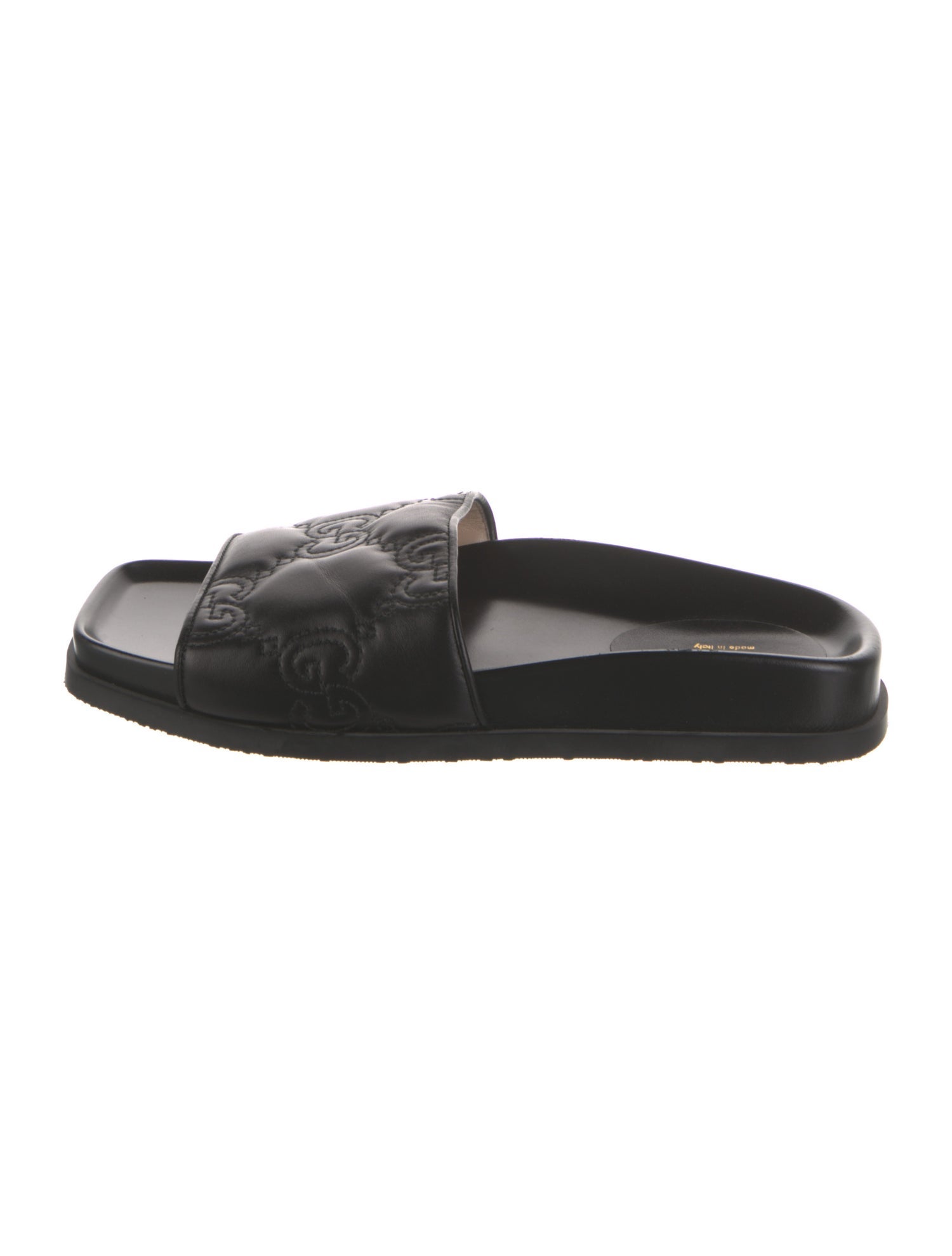 Gucci GG Signature Leather Slides