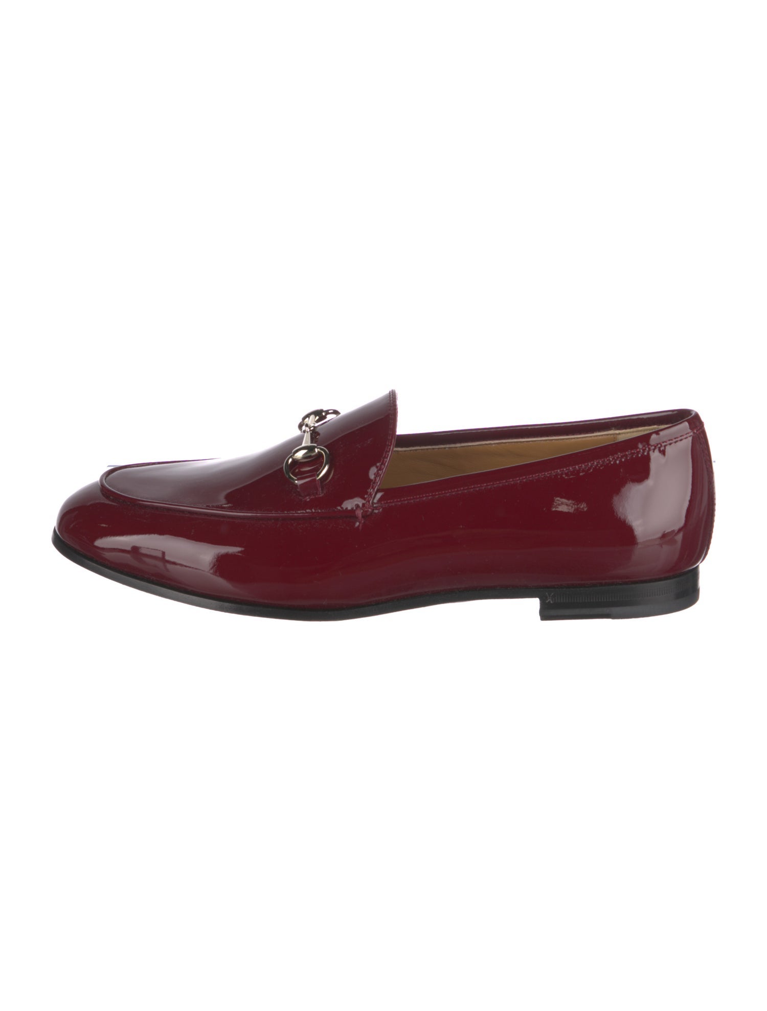 Gucci Horsebit Accent Patent Leather Loafers