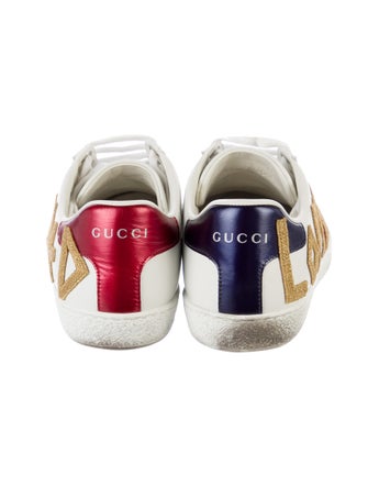 Gucci Web Accent Leather Sneakers