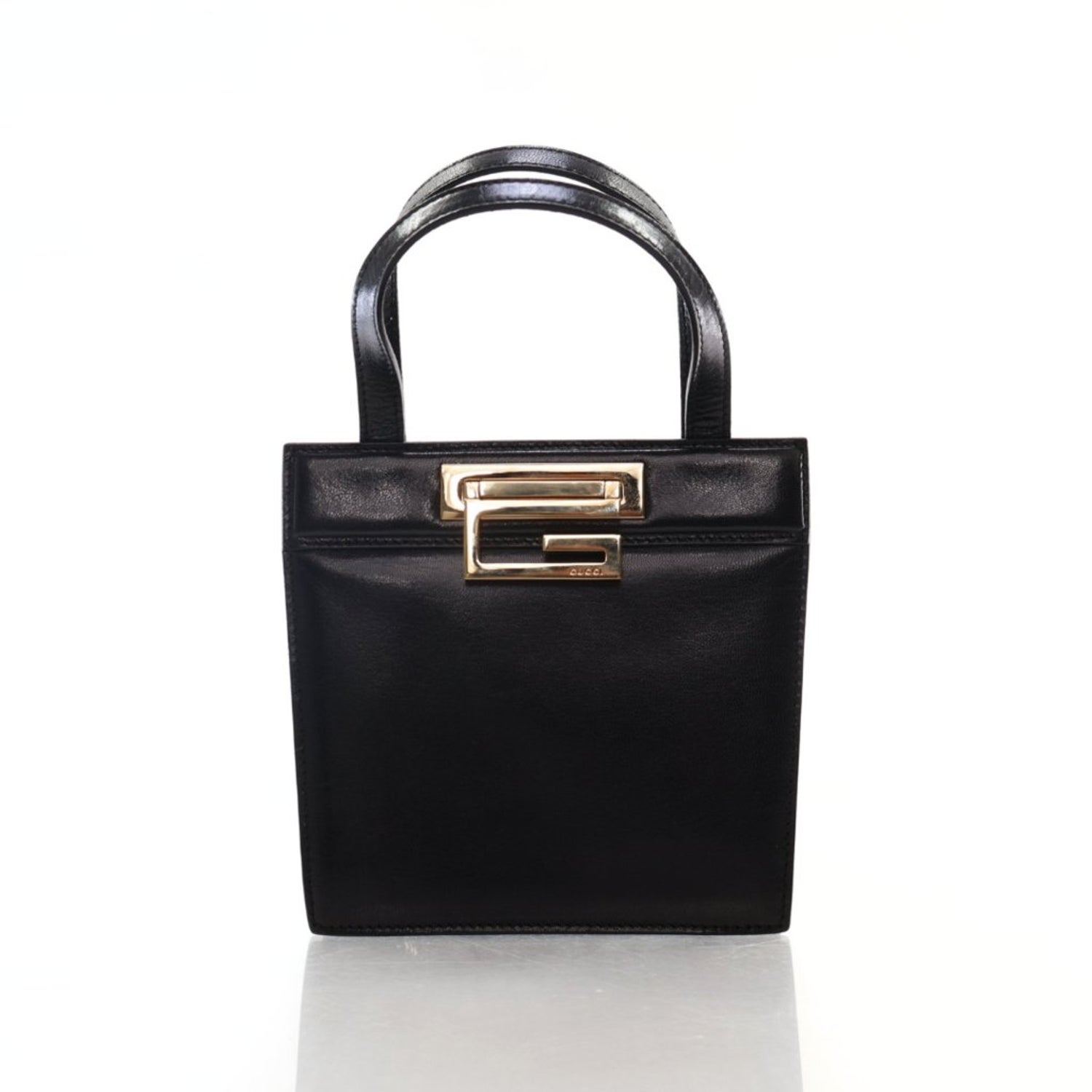 Gucci Calf Leather Top Handle Bag