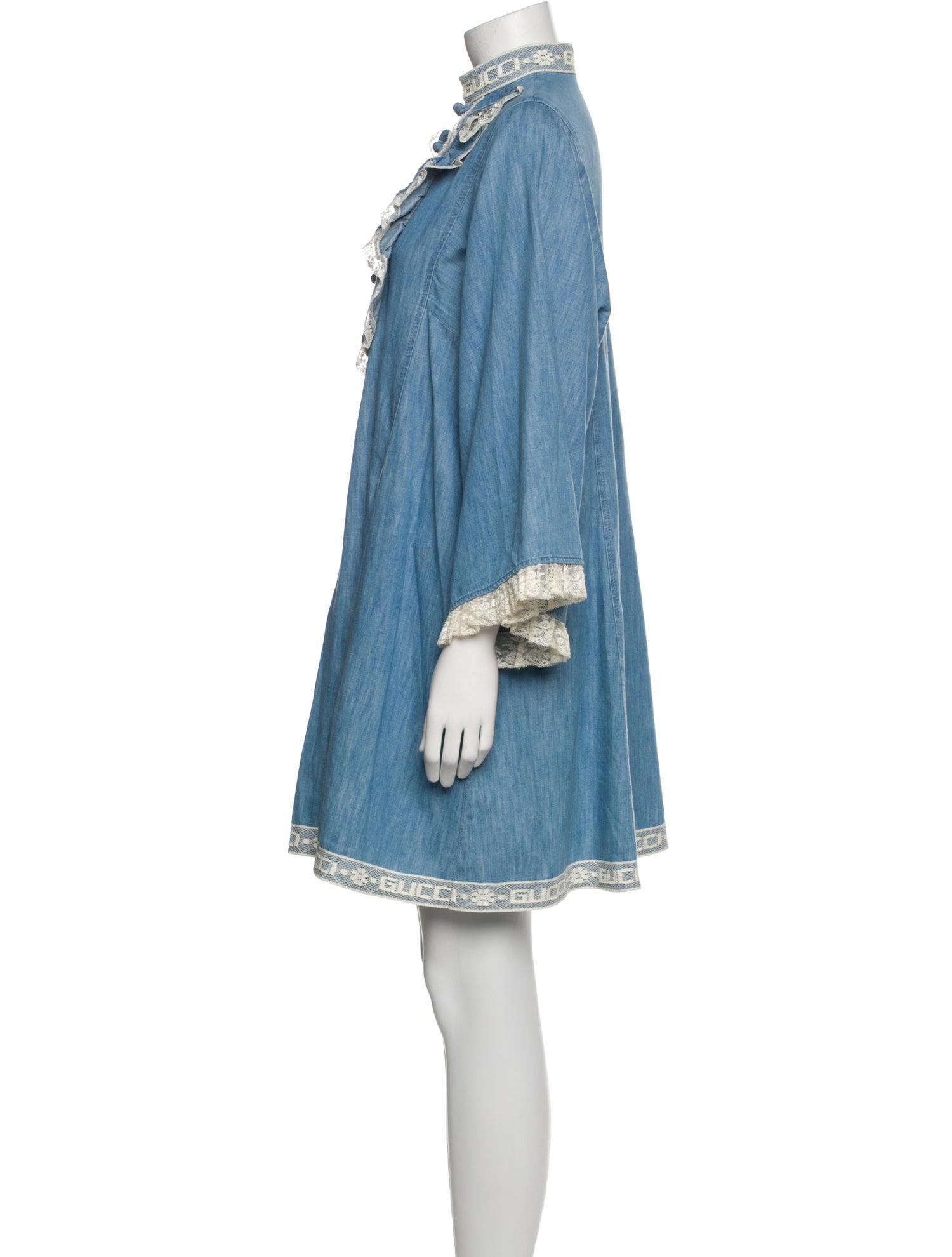 Gucci Mock Neck Mini Dress