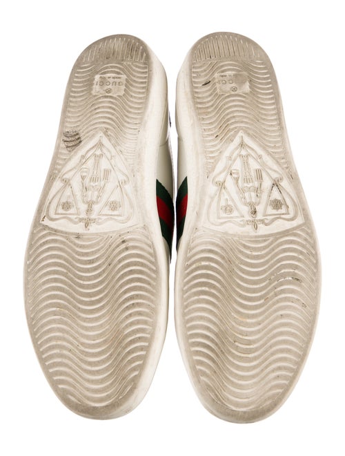 Gucci Web Accent Leather Sneakers