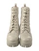 Gucci GG Signature Leather Combat Boots