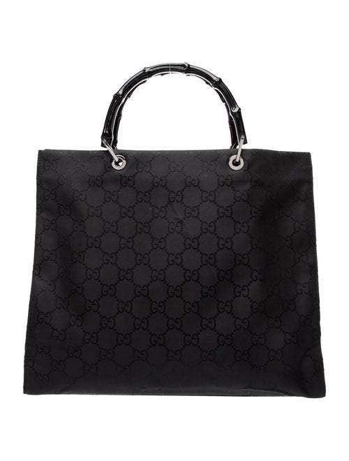 Gucci GG Nylon Bamboo Shopper