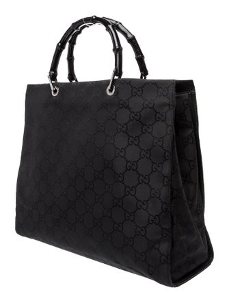 Gucci GG Nylon Bamboo Shopper