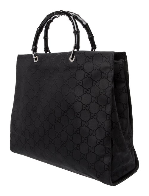 Gucci GG Nylon Bamboo Shopper