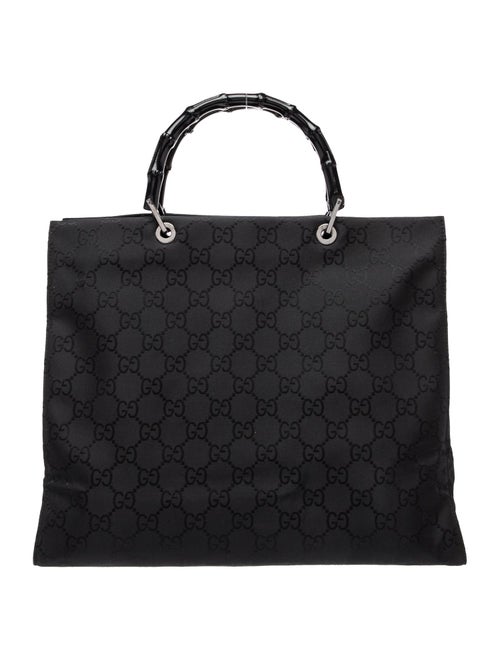 Gucci GG Nylon Bamboo Shopper