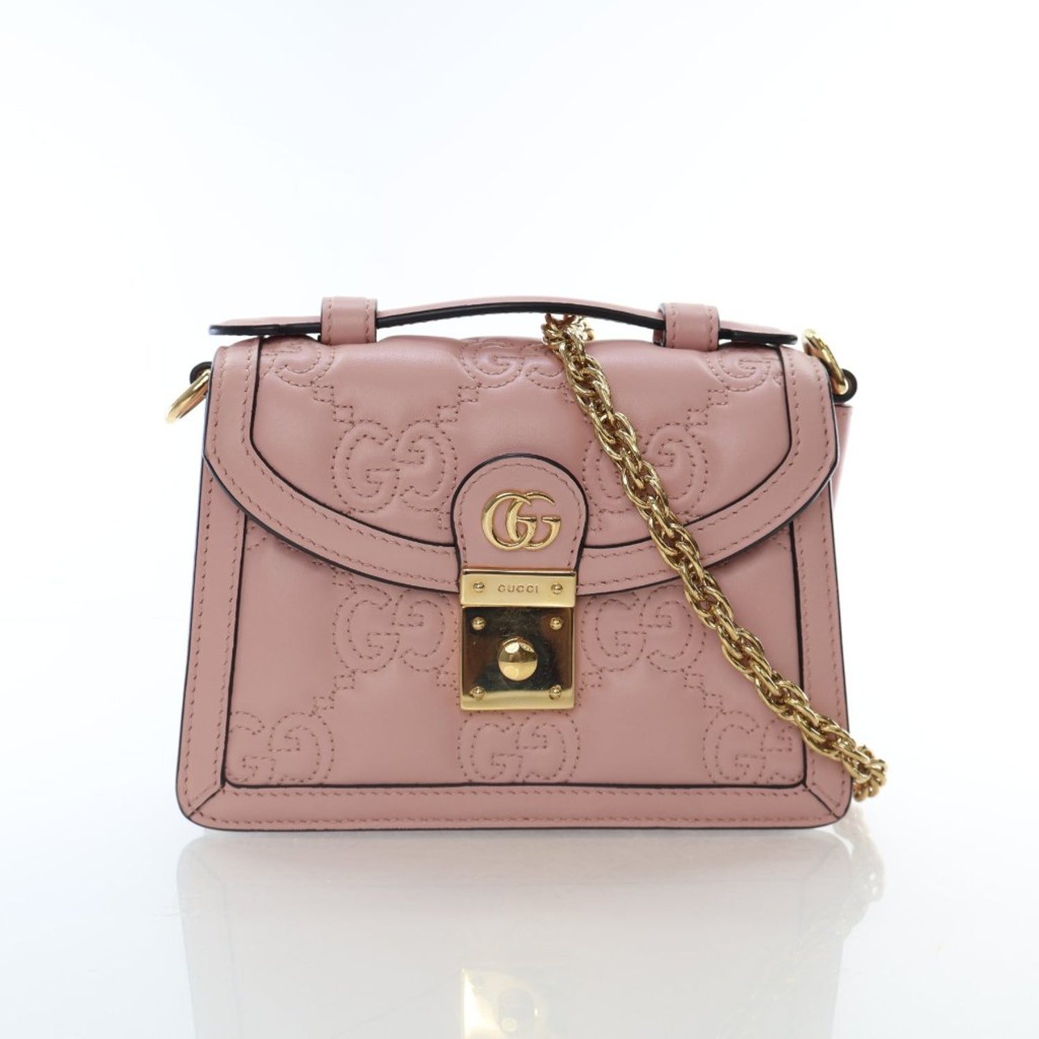 Gucci Small GG Matelasse Top Handle Bag