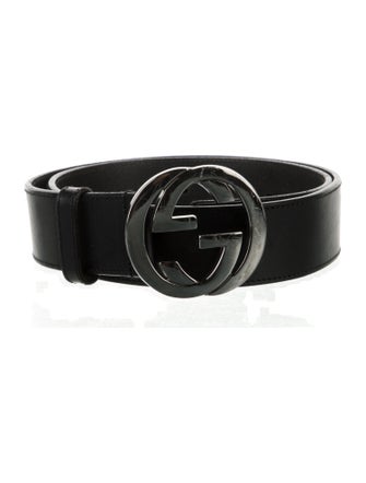 Gucci Interlocking G Logo Leather Belt
