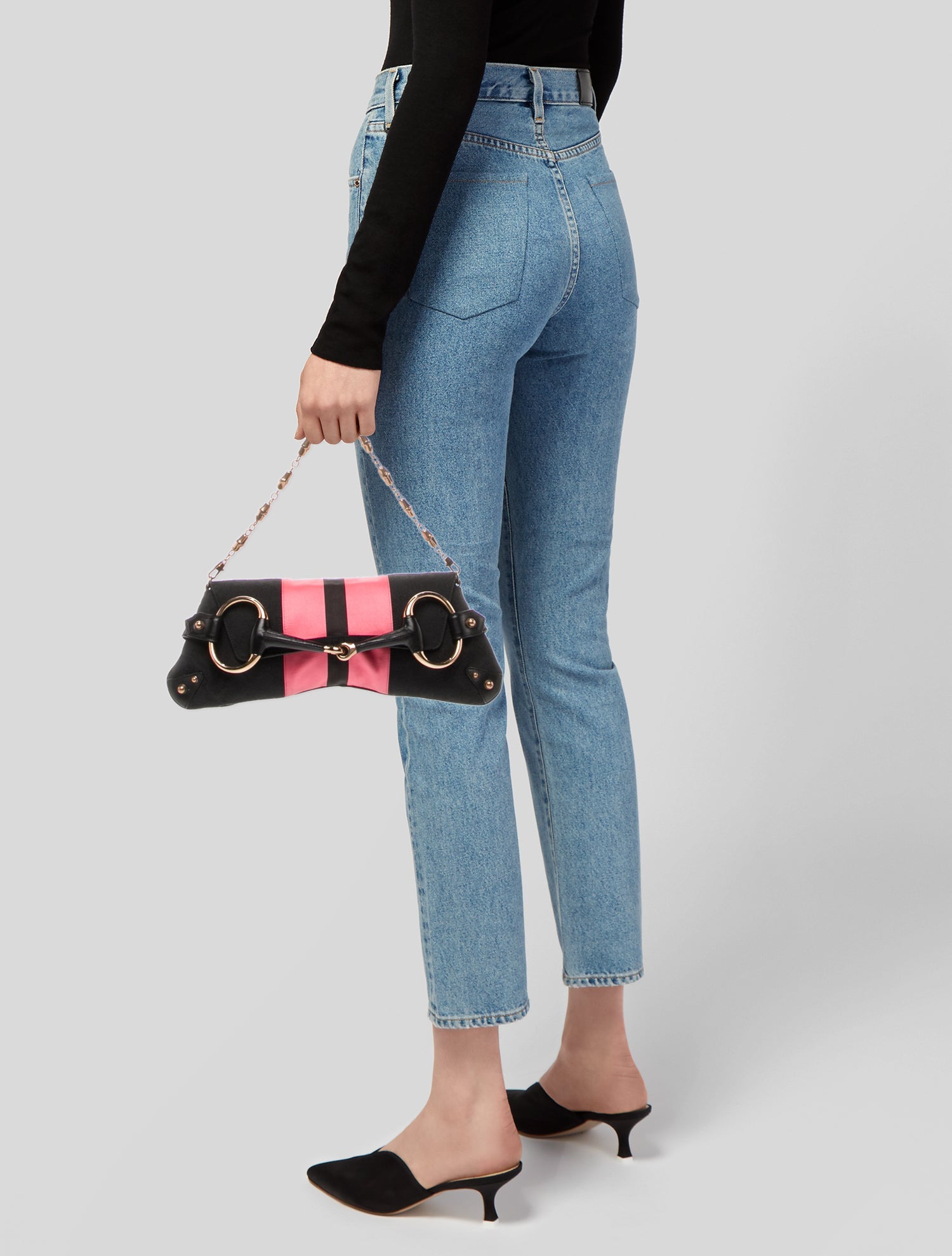 Gucci GG Canvas Horsebit Chain