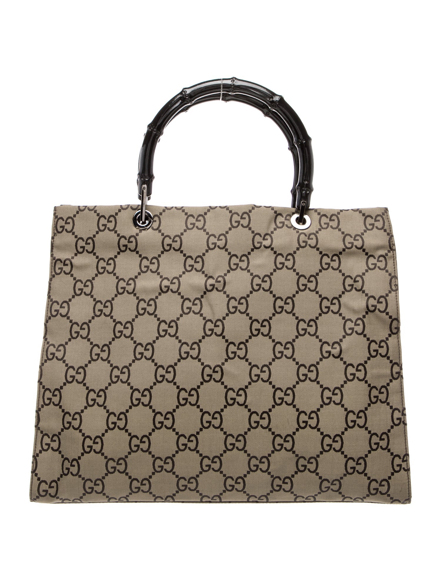 Gucci GG Canvas Bamboo Shopper