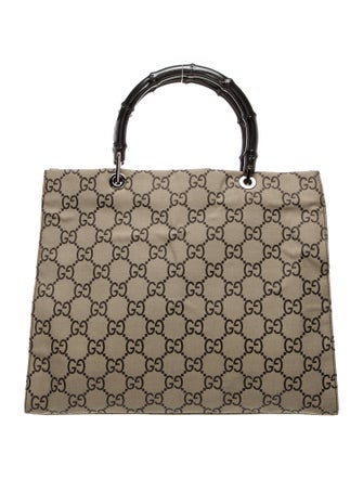 Gucci GG Canvas Bamboo Shopper