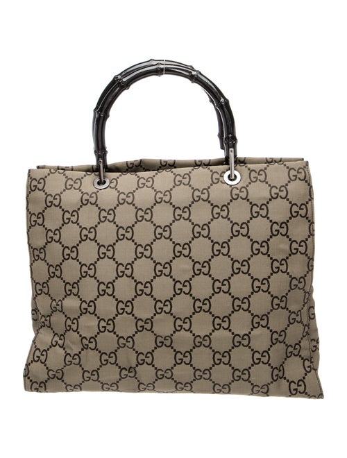 Gucci GG Canvas Bamboo Shopper
