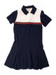 Gucci Girls' Woven Short Sleeve Dress