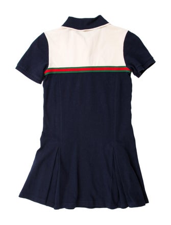 Gucci Girls' Woven Short Sleeve Dress