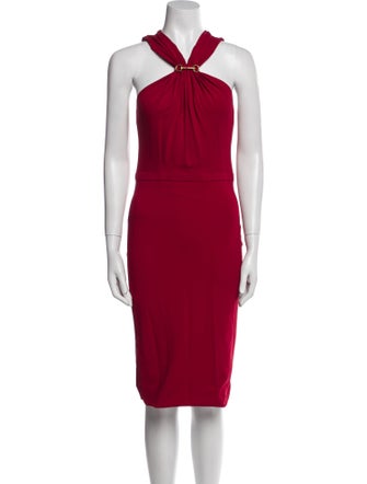 Gucci Halterneck Knee-Length Dress
