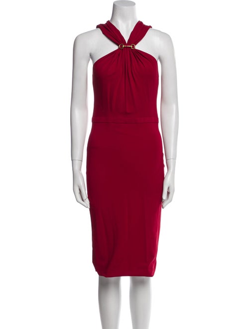 Gucci Halterneck Knee-Length Dress