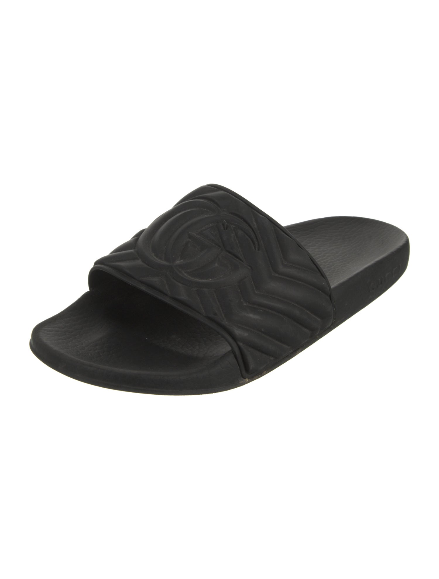 Gucci Double G Logo Rubber Slides