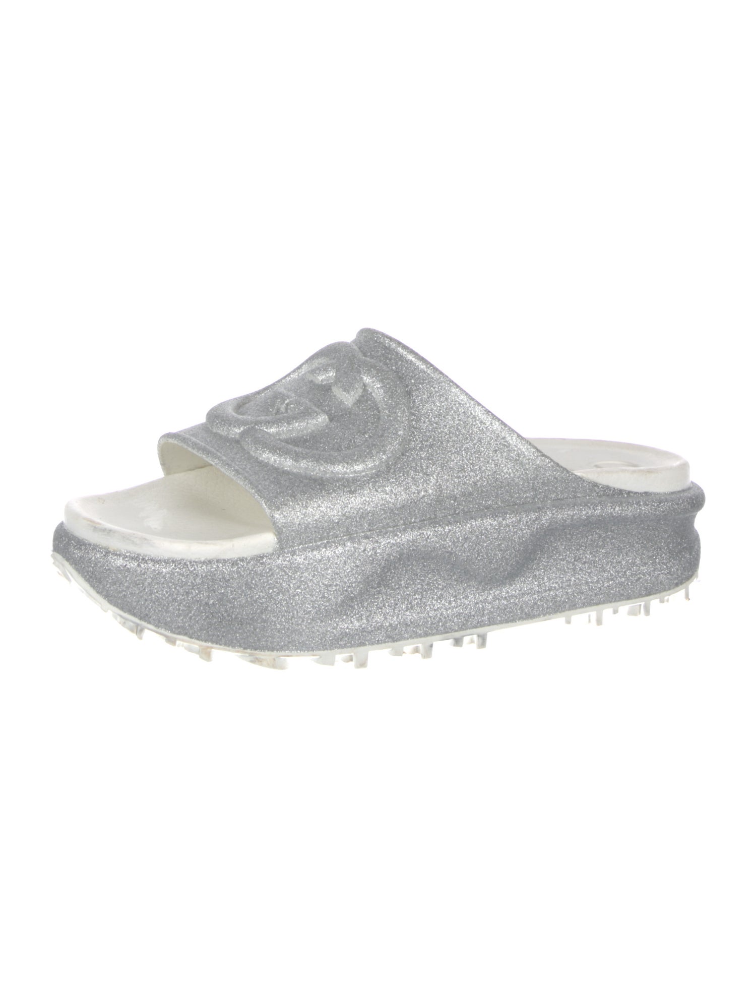 Gucci Interlocking G Logo Glitter Slides