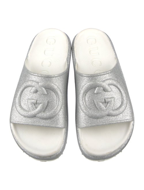 Gucci Interlocking G Logo Glitter Slides
