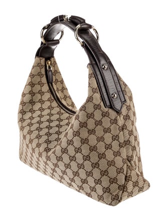 Gucci GG Canvas Horsebit Chain