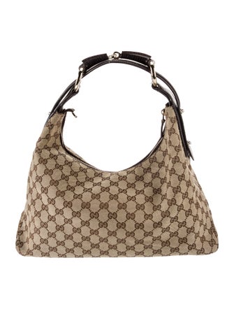 Gucci GG Canvas Horsebit Chain