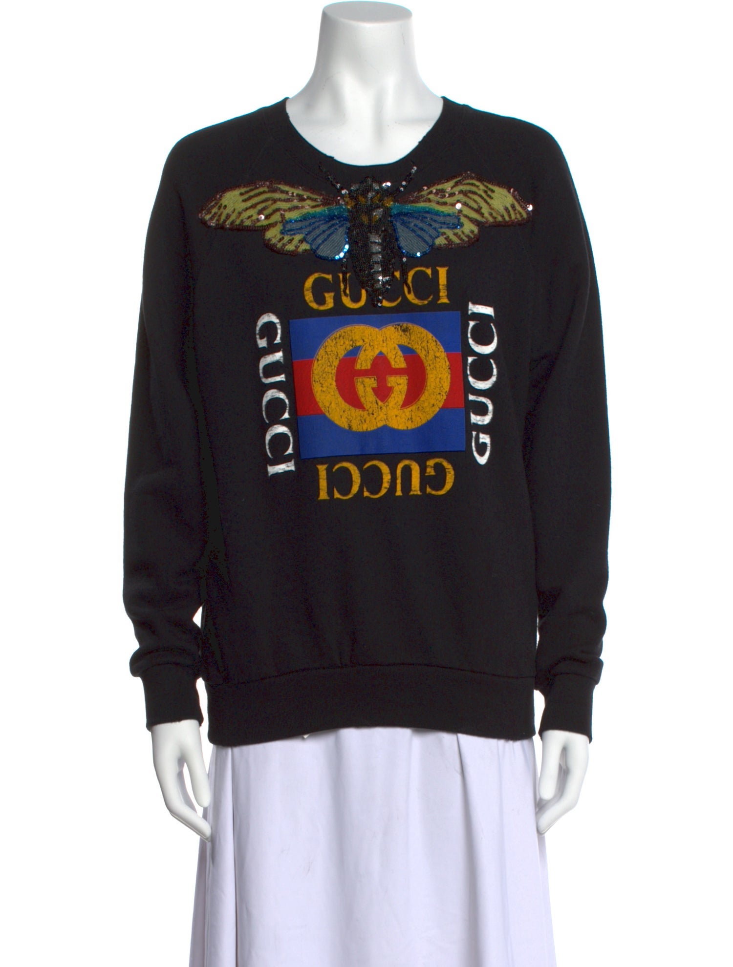 Gucci Graphic Print Crew Neck Sweatshirt