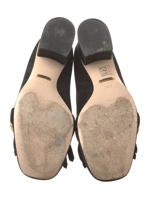 Gucci Double G Logo Suede Pumps