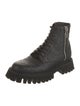 Gucci Interlocking G Logo Leather Combat Boots