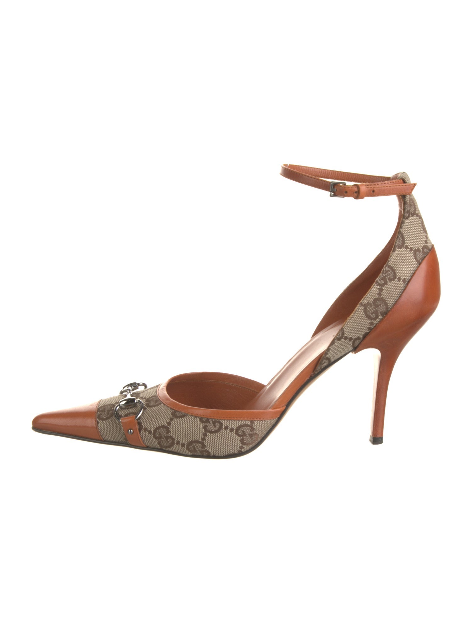 Gucci GG Canvas Canvas D'Orsay Pumps
