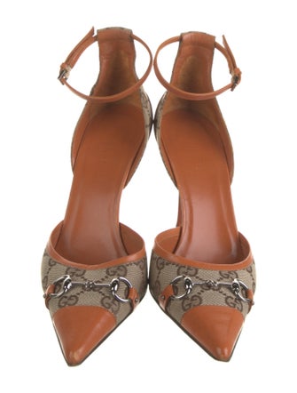 Gucci GG Canvas Canvas D'Orsay Pumps