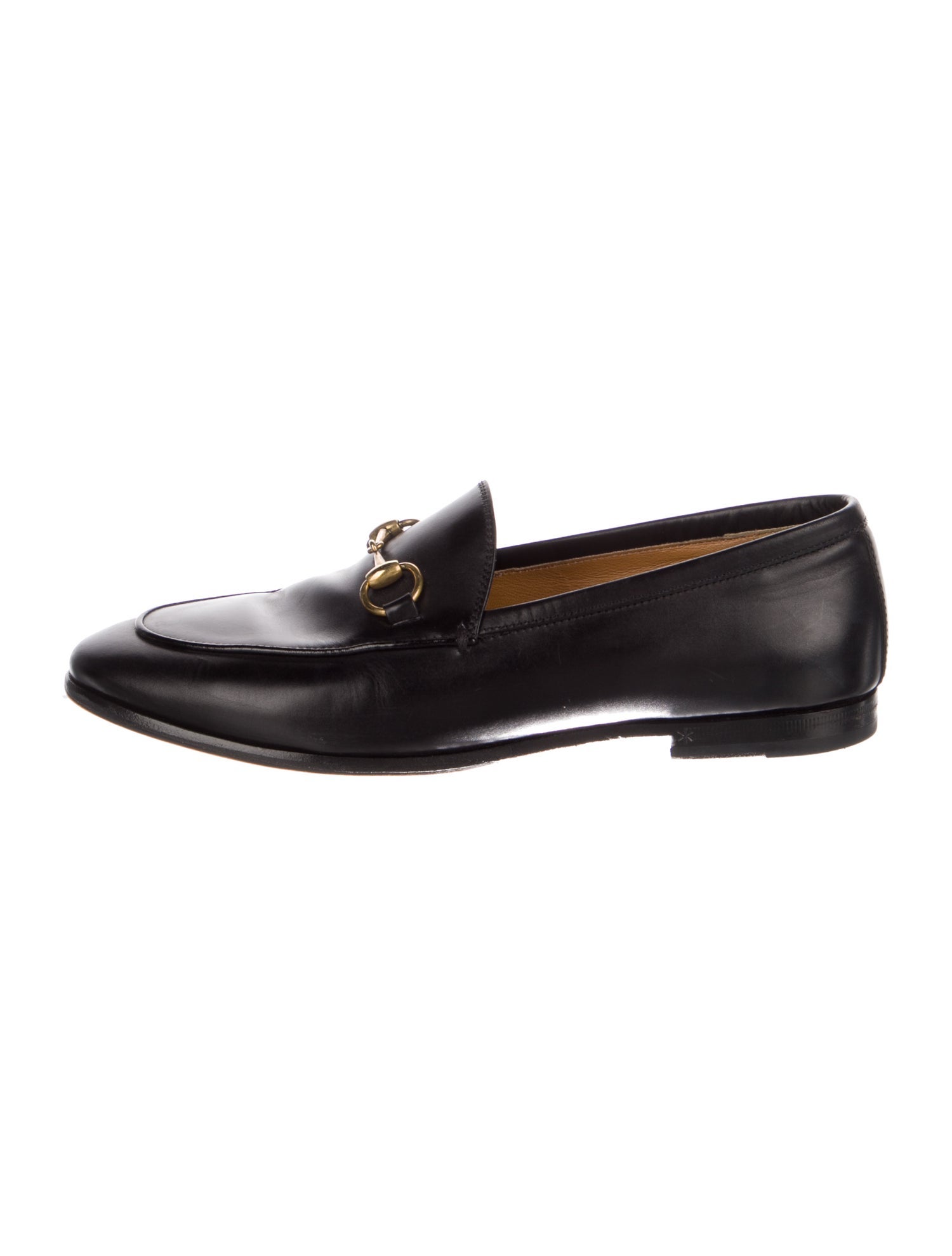 Gucci Horsebit Accent Leather Loafers