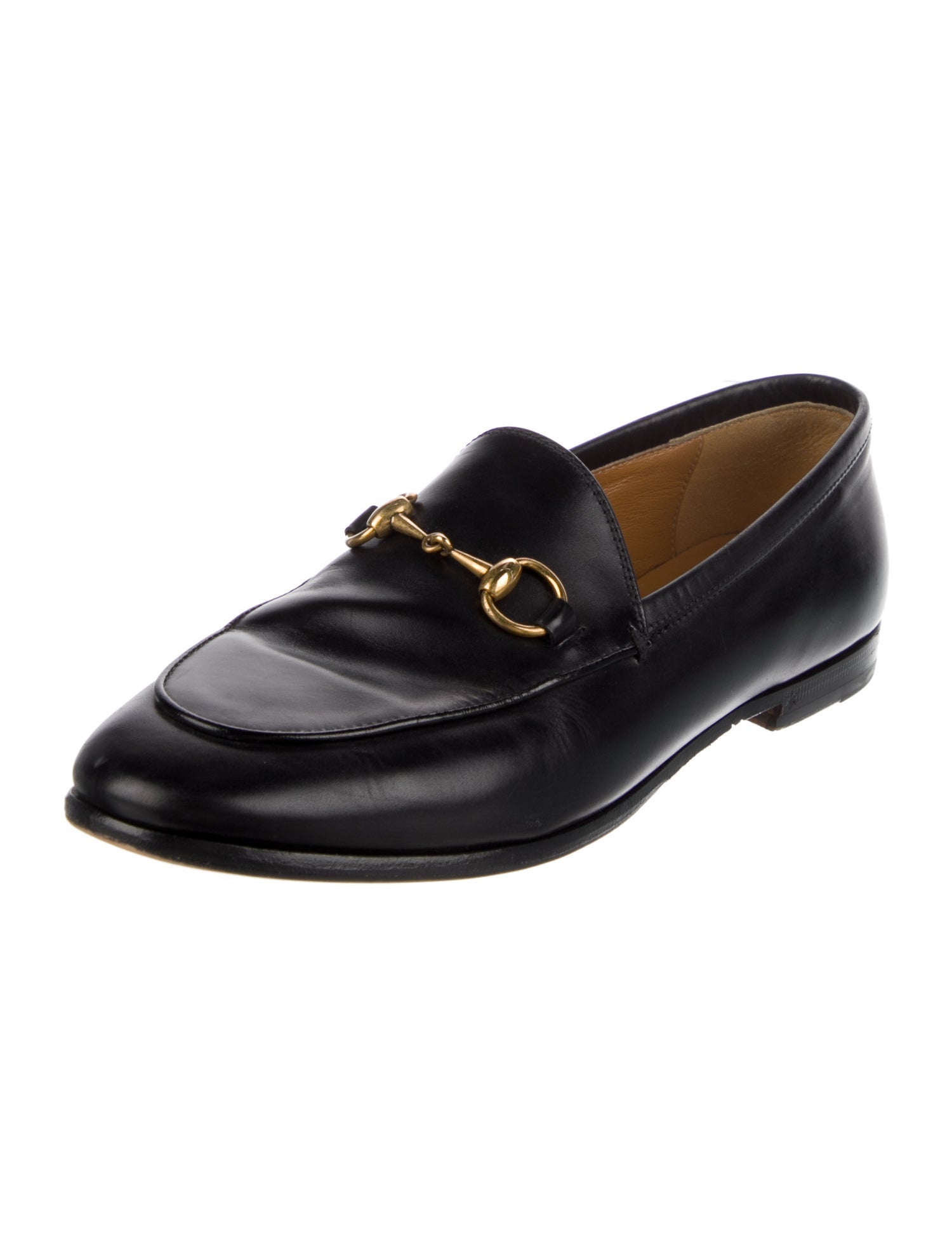 Gucci Horsebit Accent Leather Loafers