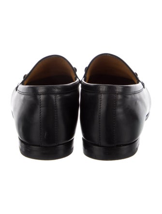 Gucci Horsebit Accent Leather Loafers