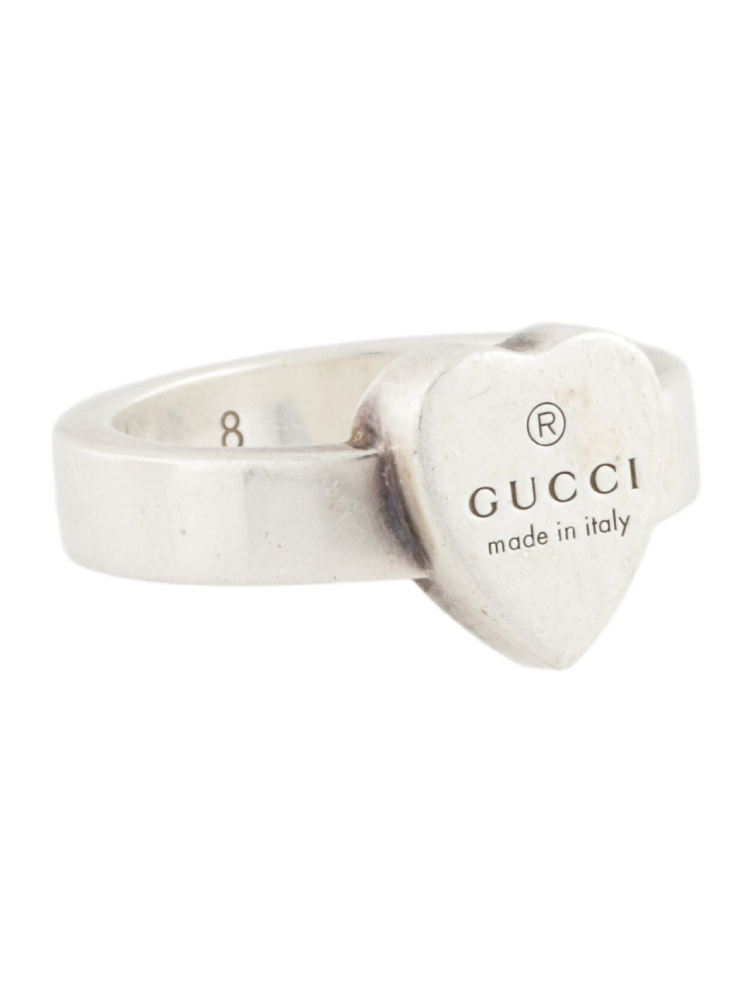 Gucci Trademark Heart Signet Ring