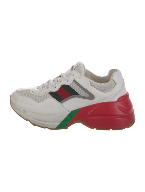 Gucci Web Accent Leather Chunky Sneakers