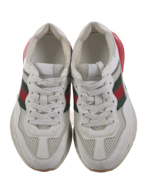 Gucci Web Accent Leather Chunky Sneakers