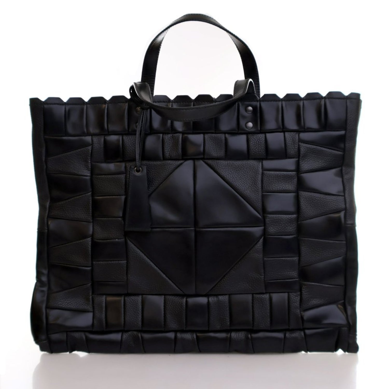 Gucci Calf Leather Patchwork Tote