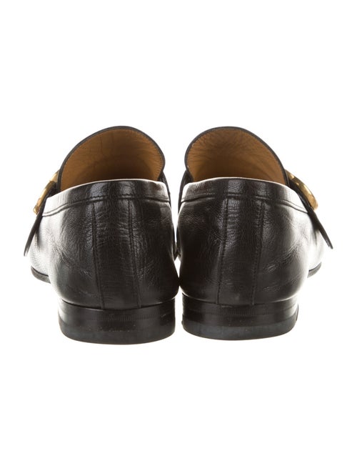 Gucci Web Accent Leather Dress Loafers