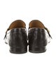 Gucci Web Accent Leather Dress Loafers