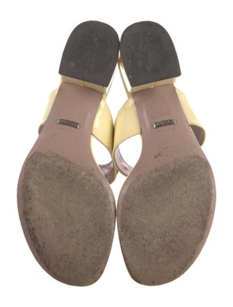 Gucci Horsebit Accent Patent Leather Slides