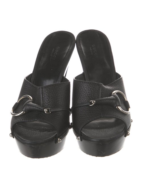 Gucci Leather Studded Accents Slides