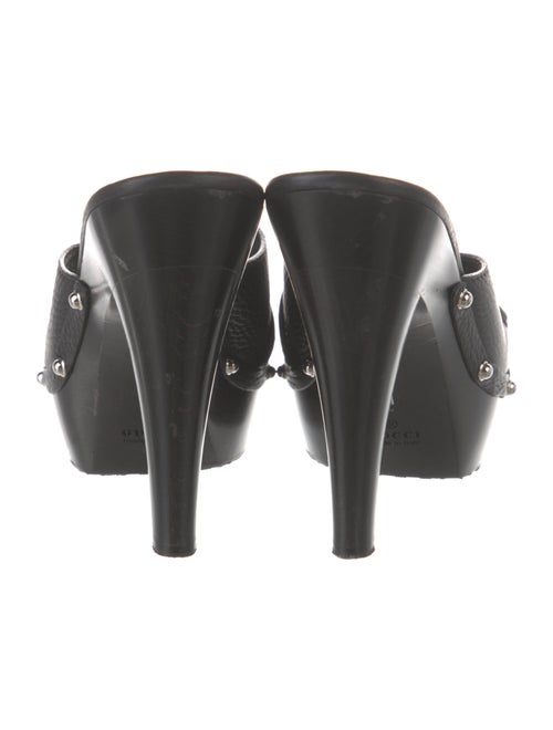 Gucci Leather Studded Accents Slides