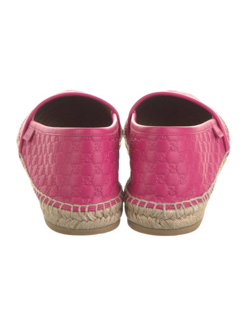 Gucci Embossed Leather Espadrilles