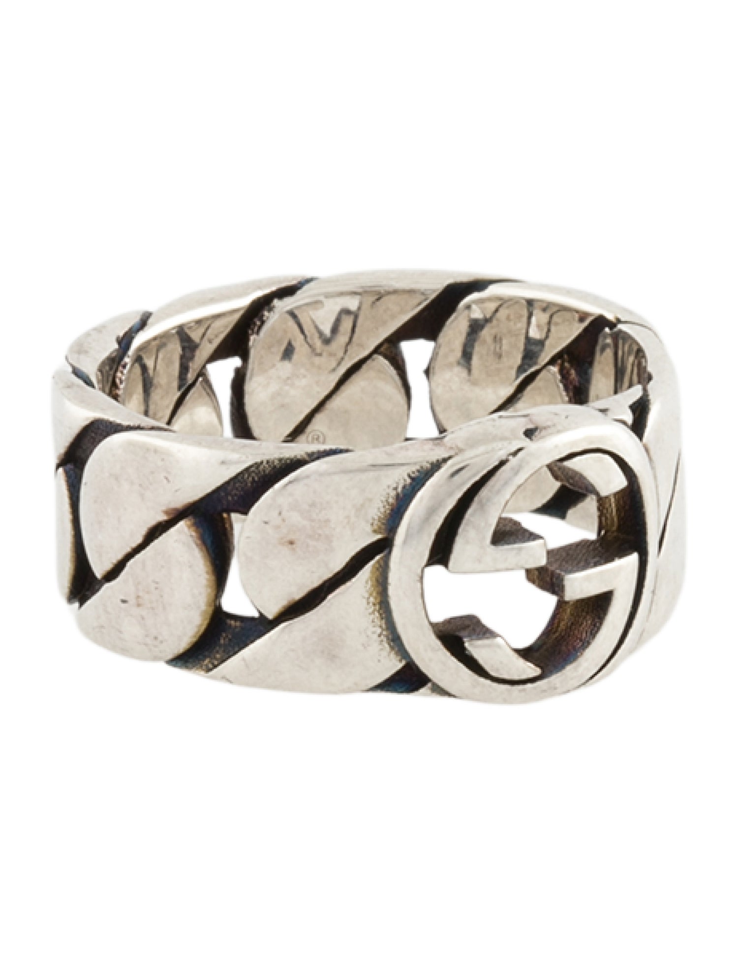 Gucci Interlocking G Fixed Chain Ring