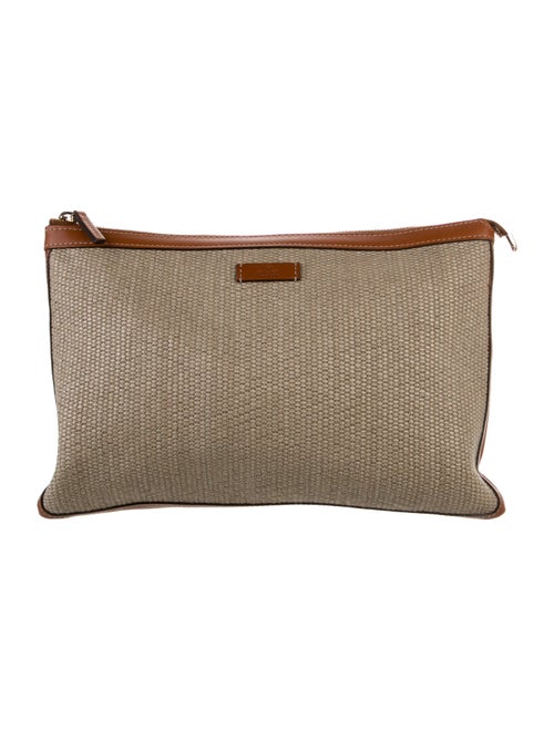 Gucci Straw Portfolio