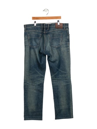 Gucci Web Accent Straight-Leg Jeans